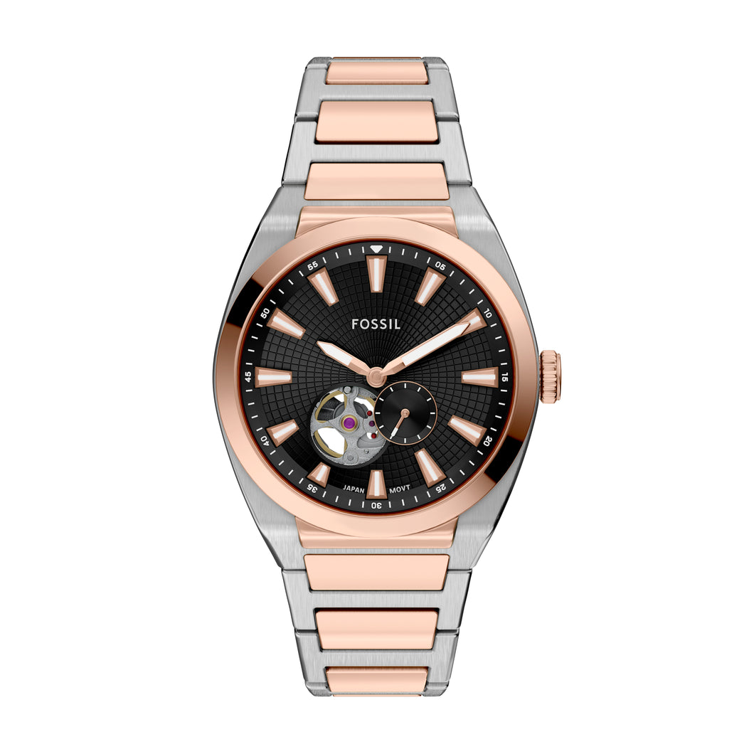 Everett Automatic Two-Tone Stainless Steel Watch