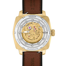 Load image into Gallery viewer, Machine Automatic Brown Leather Watch
