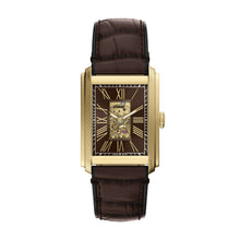 Load image into Gallery viewer, Carraway 30mm Automatic Brown Croco Leather Watch
