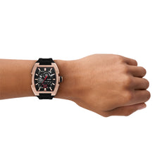 Load image into Gallery viewer, Machine X1 42mm Automatic Black Silicone Watch
