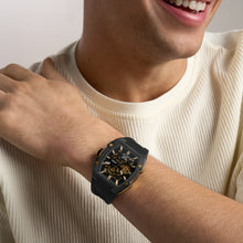 Load image into Gallery viewer, Machine X1 42mm Automatic Black Silicone Watch
