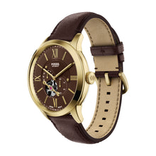 Load image into Gallery viewer, Townsman 44mm Automatic Brown Leather Watch
