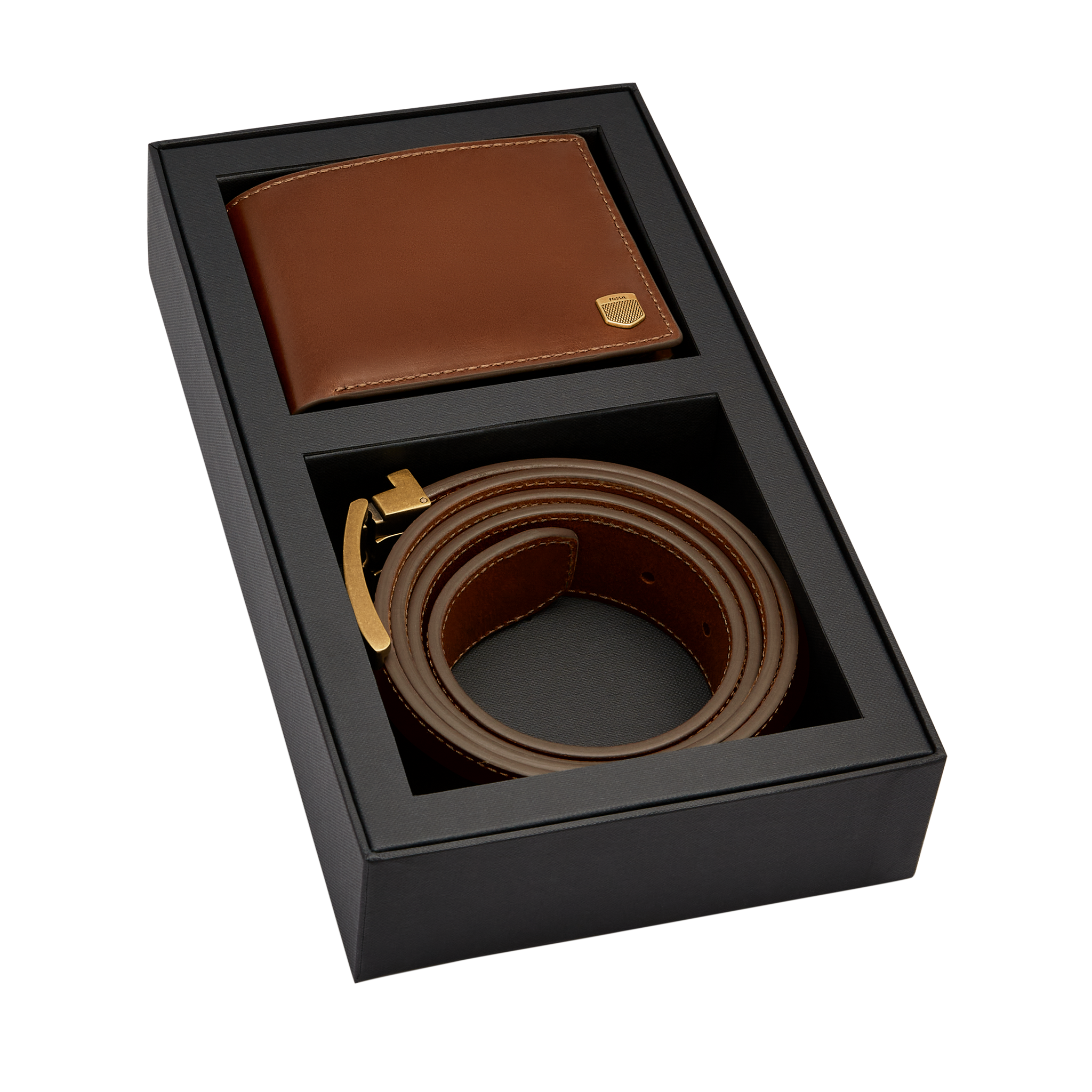 フォッシル ギフトセット メンズ レザー ブラウン MLG0798200 Buy ​Hayes Gift Set Online - Fossil Malaysia