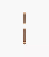 Load image into Gallery viewer, 18mm Rose Gold-Tone Stainless Steel Mesh Bracelet
