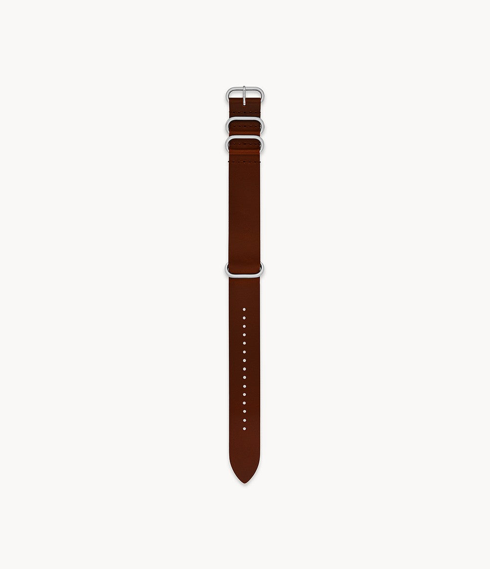 Fossil 22mm Brown Leather Strap Fossil Malaysia