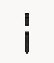 Load image into Gallery viewer, 24mm Black Silicone Watch Strap

