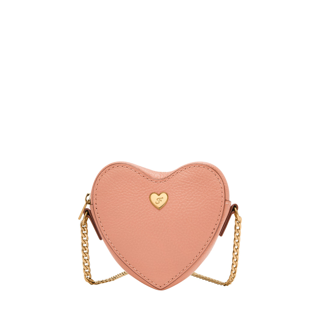 Heart Top Zip Wallet