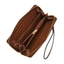 Load image into Gallery viewer, Logan RFID Zip Around Clutch
