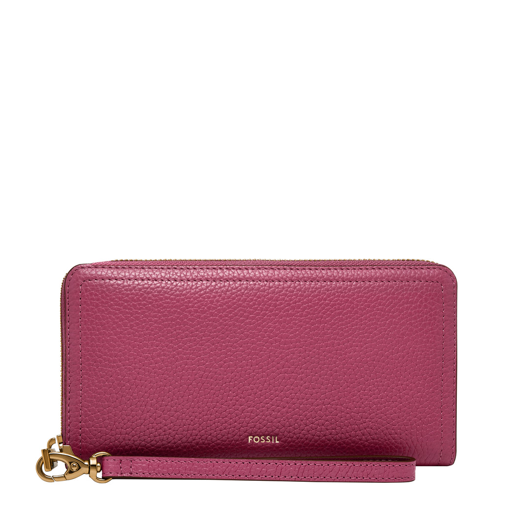 Logan RFID Zip Around Clutch