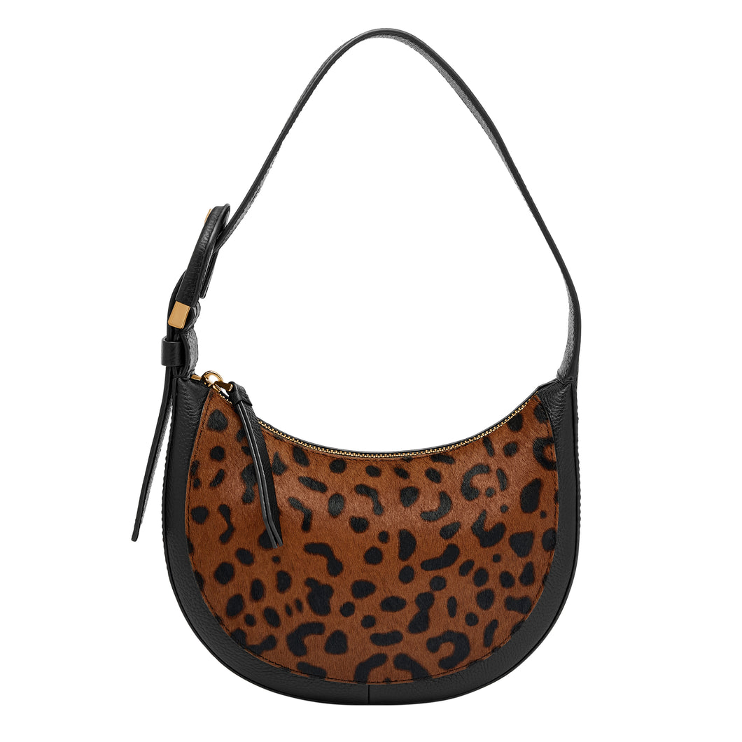 Harwell Haircalf Leather Crescent Bag