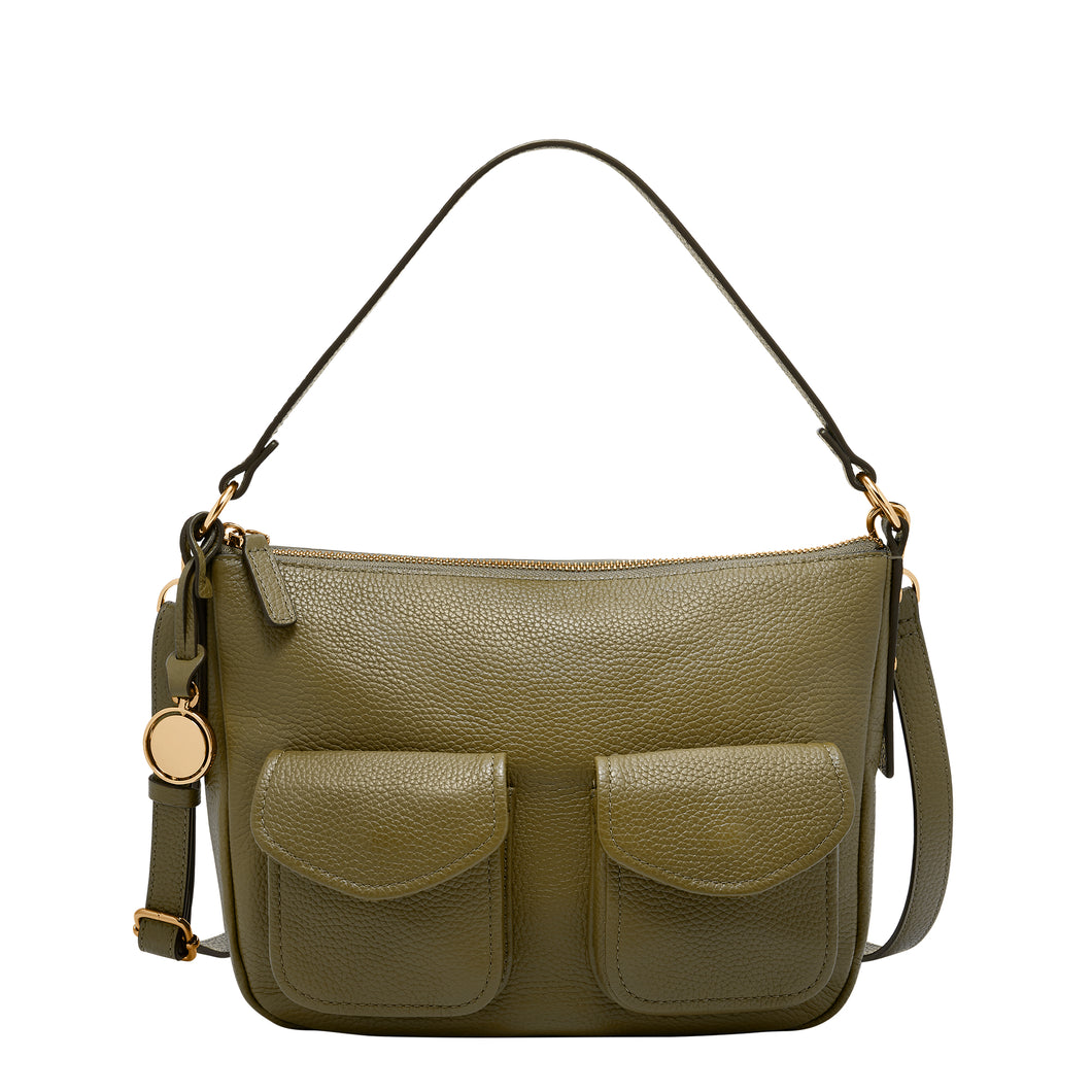 Jolie Leather Cargo Crossbody Bag
