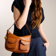Load image into Gallery viewer, Jolie Leather Small Bucket Crossbody Bag
