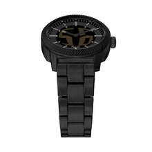 Load image into Gallery viewer, Machine Big Tic Black Stainless Steel Watch - Fossil Malaysia
