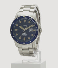 Load and play video in Gallery viewer, Fossil Blue Three-Hand Date Stainless Steel Watch
