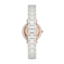 Load image into Gallery viewer, Carlie Mini Three-Hand White Ceramic Watch
