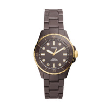 Load image into Gallery viewer, FB-01 Three-Hand Brown Ceramic Watch
