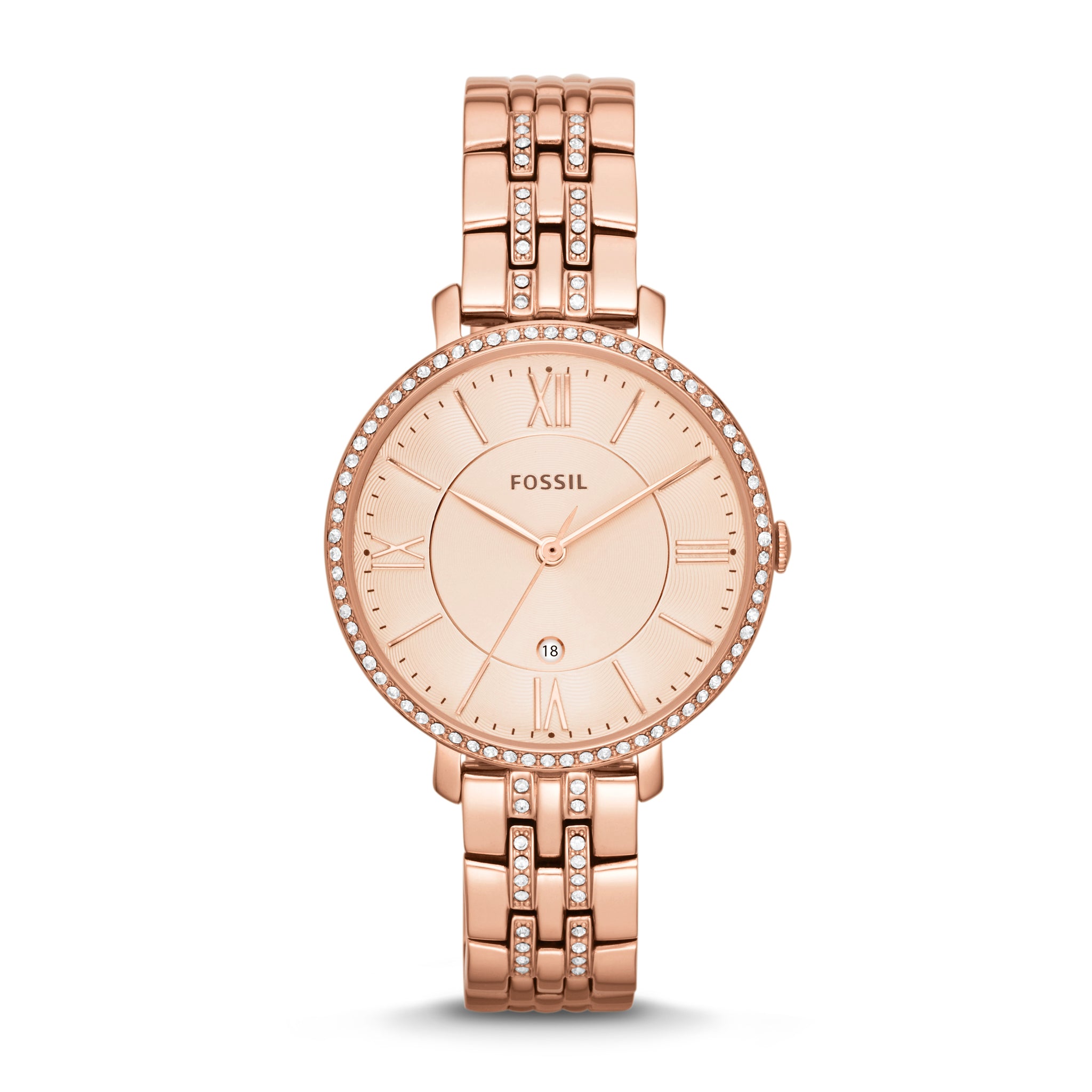 Buy ​Jacqueline Rose-Tone Stainless Steel Watch Online - Fossil MY