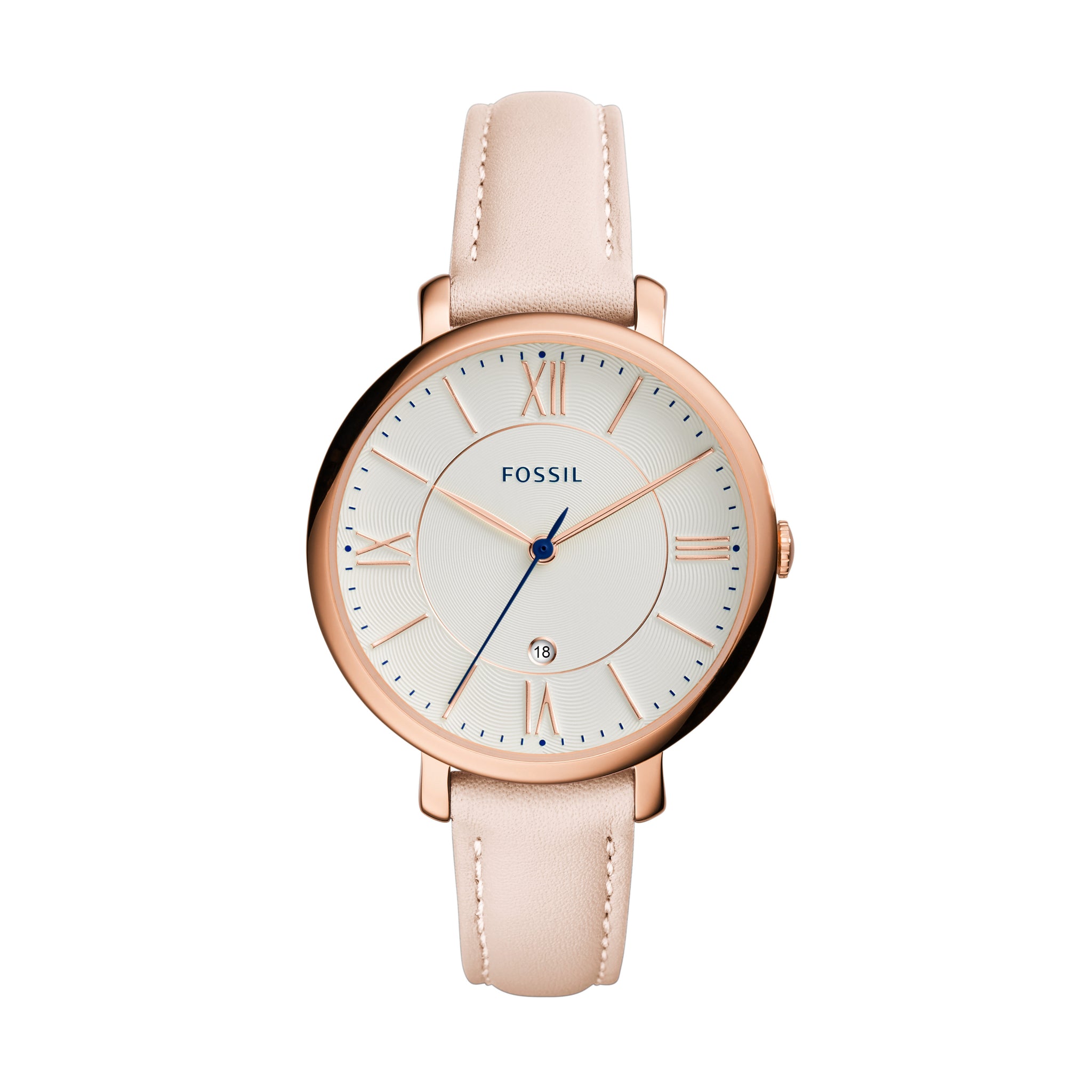 Fossil Jacqueline Date Blush Leather Watch – Fossil Malaysia