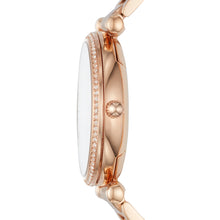 Load image into Gallery viewer, Carlie Three-Hand Rose Gold-Tone Stainless Steel Watch
