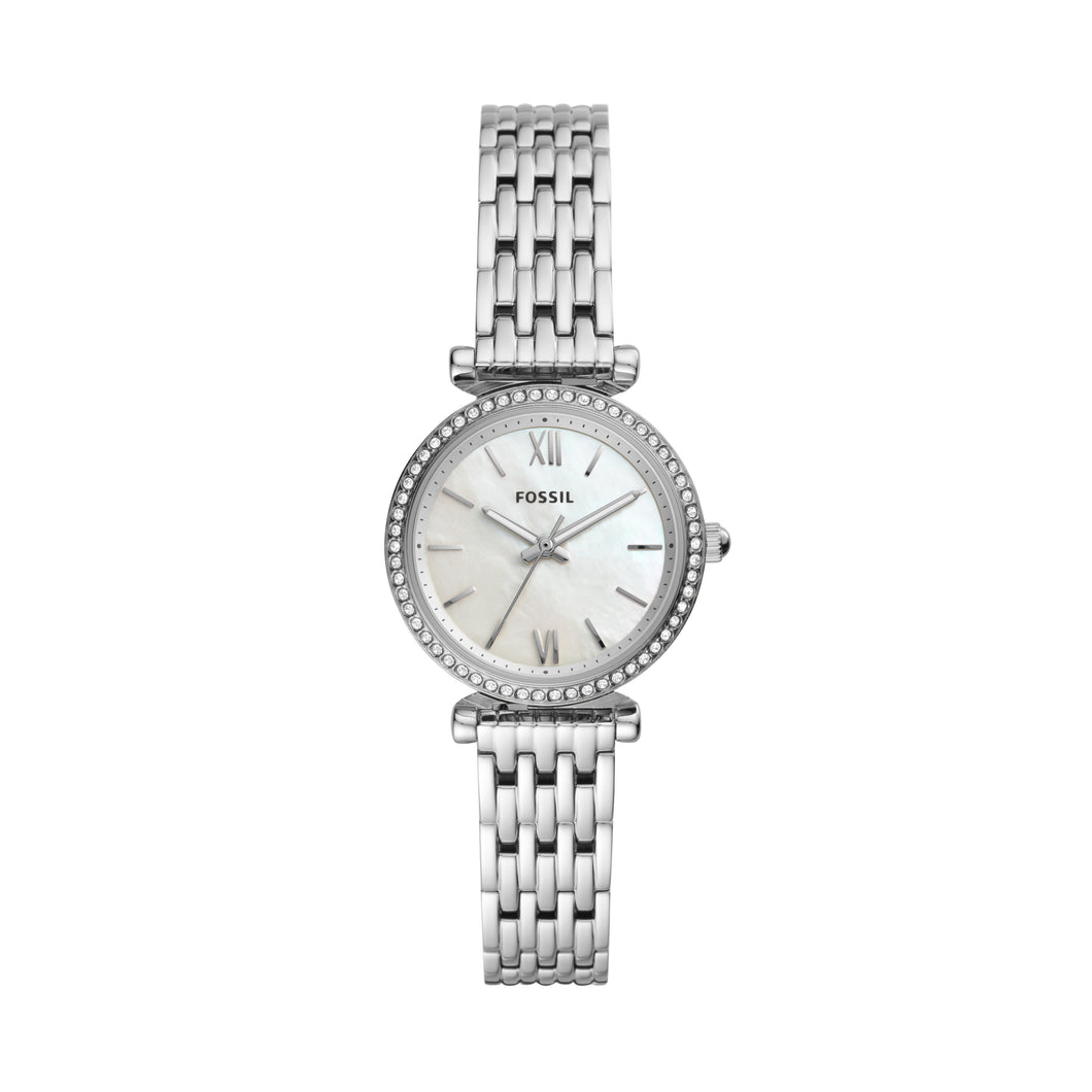 Carlie Mini Three-Hand Stainless Steel Watch