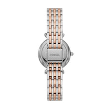 Load image into Gallery viewer, Carlie Mini Three-Hand Two-Tone Stainless Steel Watch
