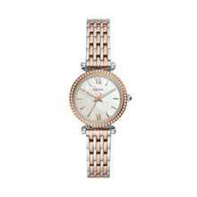 Load image into Gallery viewer, Carlie Mini Three-Hand Two-Tone Stainless Steel Watch
