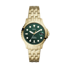 Load image into Gallery viewer, FB-01 Three-Hand Date Gold-Tone Stainless Steel Watch
