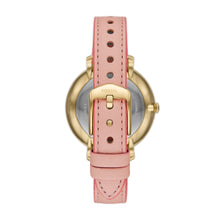 Load image into Gallery viewer, Jacqueline Three-Hand Date Light Pink Leather Watch and Bracelet Set
