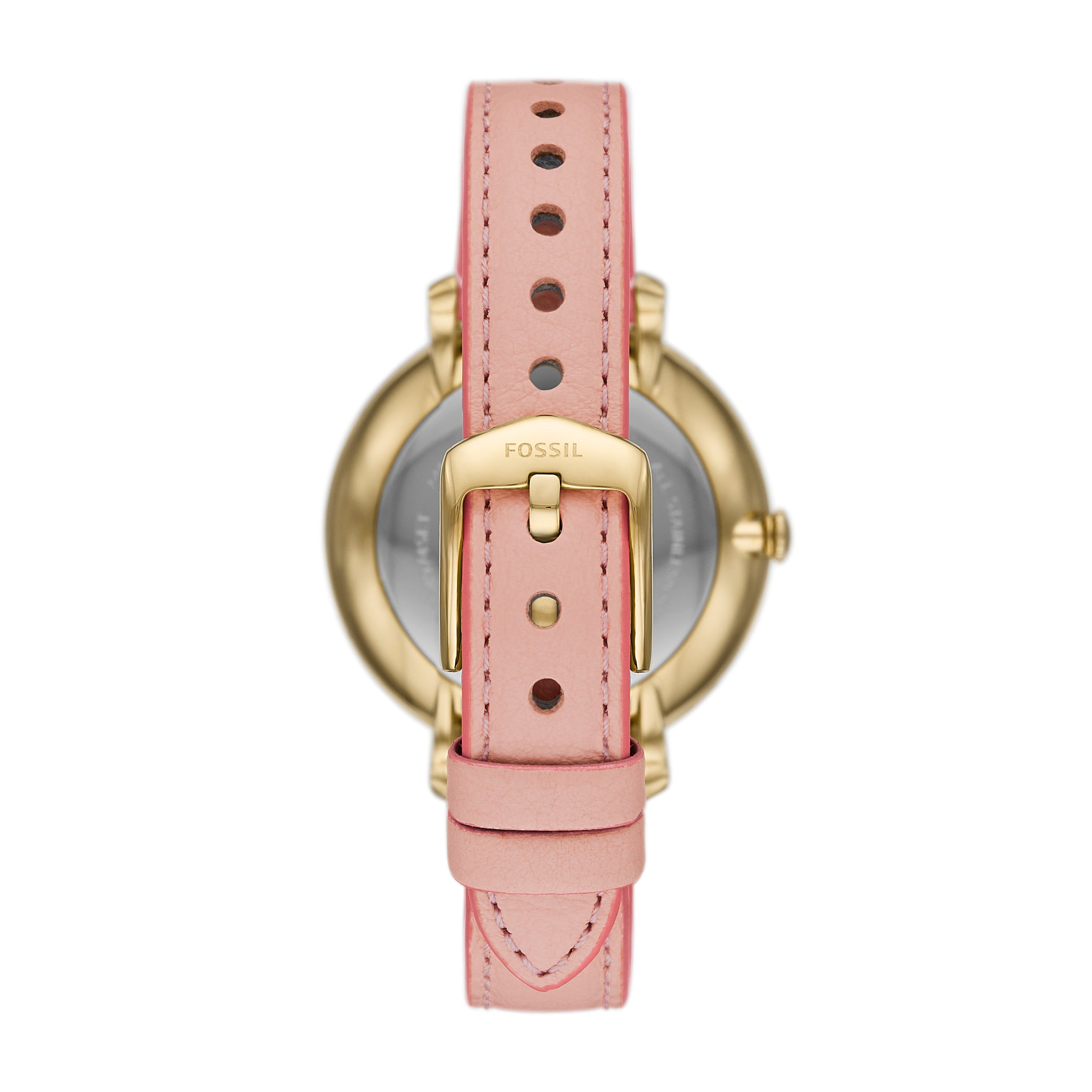 Fossil Jacqueline Three-Hand Date Light Pink Leather Watch and