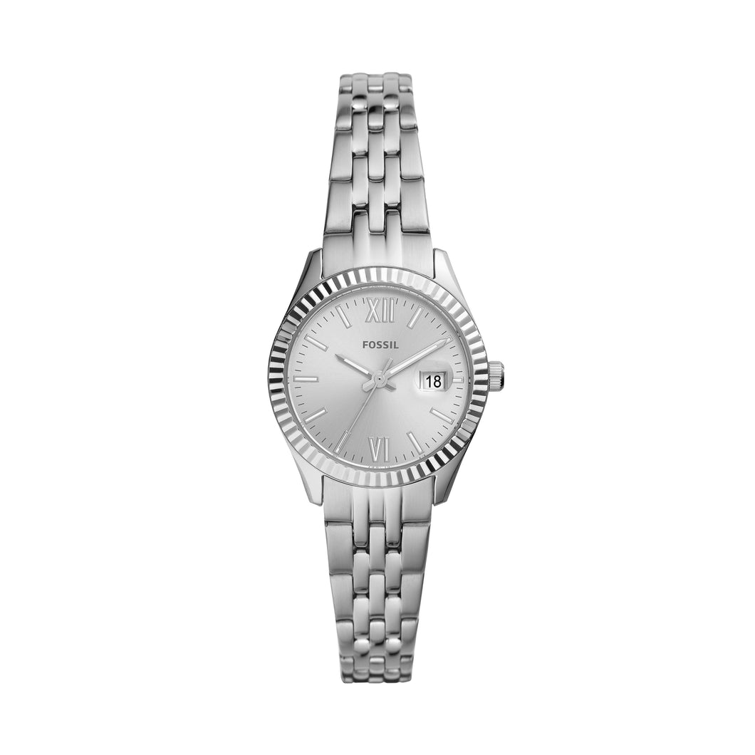 Micro Scarlette Three-Hand Date Stainless Steel Watch