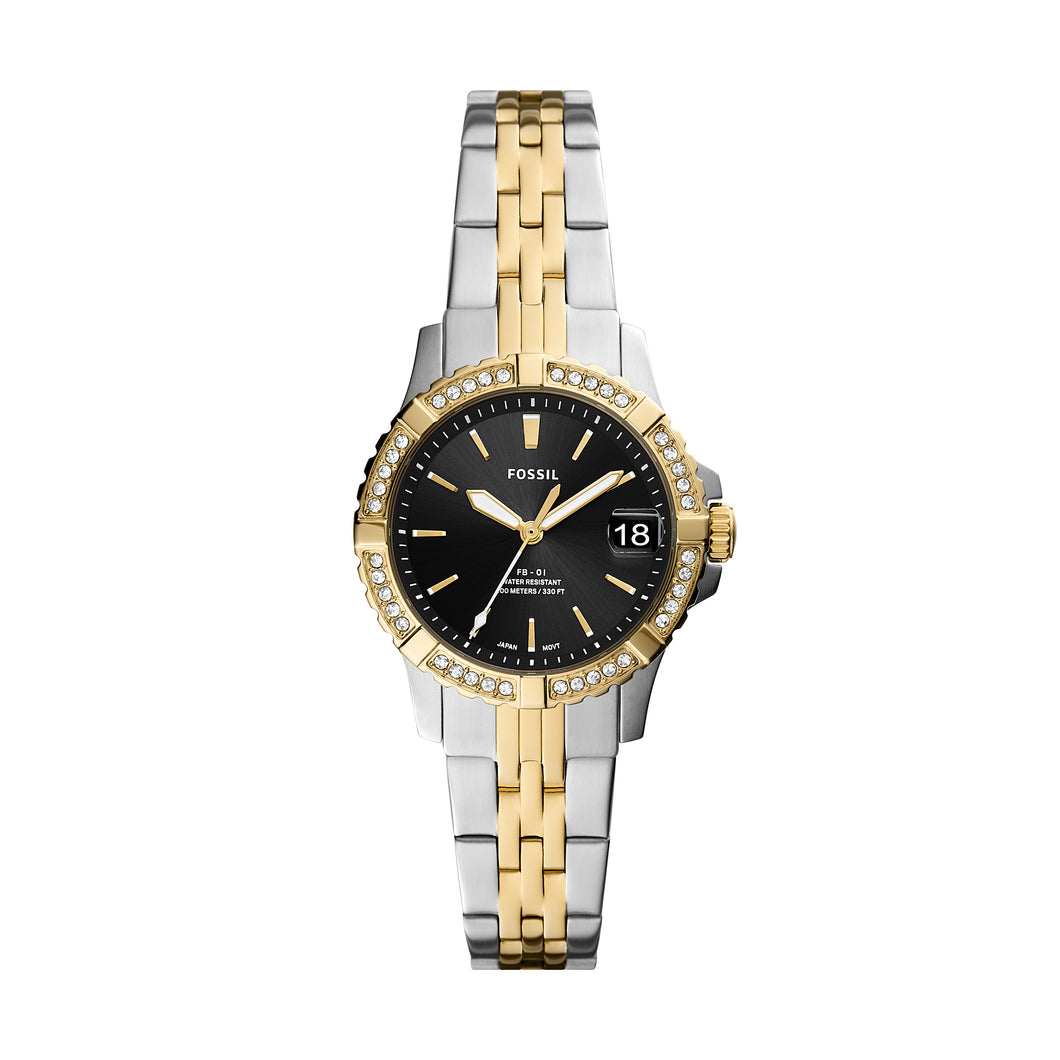 FB-01 Three-Hand Date Two-Tone Stainless Steel Watch