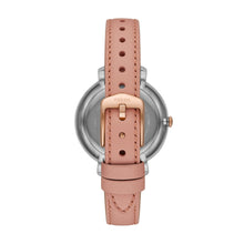 Load image into Gallery viewer, Jacqueline Three-Hand Pink Leather Watch
