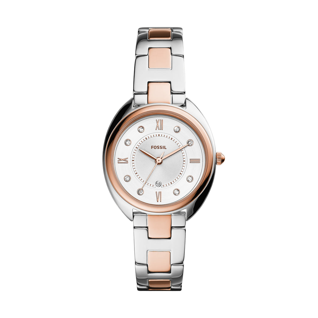 Gabby Three-Hand Date Two-Tone Stainless Steel Watch