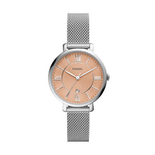 Load image into Gallery viewer, Jacqueline Three-Hand Date Stainless Steel Mesh Watch
