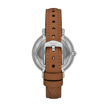 Load image into Gallery viewer, Jacqueline Solar Brown Leather Watch

