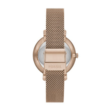 Load image into Gallery viewer, Jacqueline Three-Hand Salted Caramel Stainless Steel Mesh Watch
