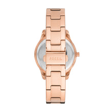 Load image into Gallery viewer, Stella Three-Hand Date Rose Gold-Tone Stainless Steel Watch
