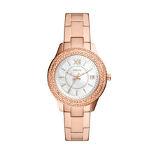 Load image into Gallery viewer, Stella Three-Hand Date Rose Gold-Tone Stainless Steel Watch
