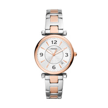 Load image into Gallery viewer, Carlie Three-Hand Date Two-Tone Stainless Steel Watch
