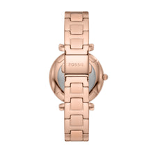 Load image into Gallery viewer, Carlie Three-Hand Date Rose Gold-Tone Stainless Steel Watch
