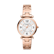 Load image into Gallery viewer, Carlie Three-Hand Date Rose Gold-Tone Stainless Steel Watch
