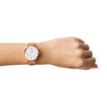 Load image into Gallery viewer, Carlie Three-Hand Date Rose Gold-Tone Stainless Steel Watch
