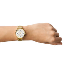 Load image into Gallery viewer, Carlie Three-Hand Date Gold-Tone Stainless Steel Watch
