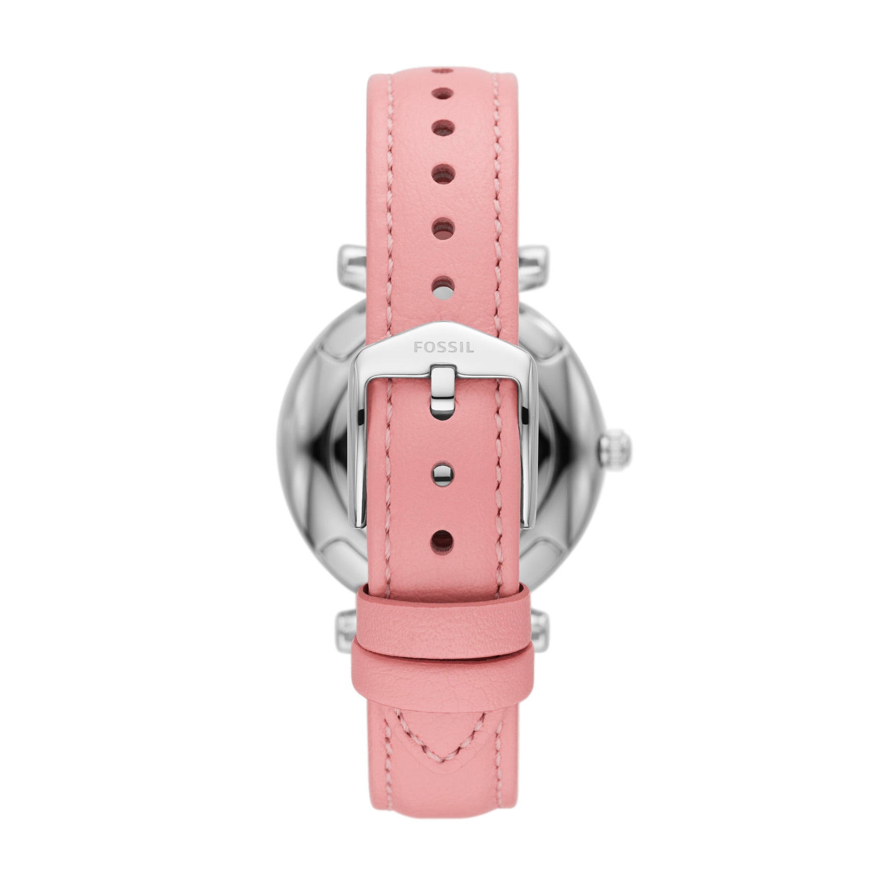 FOSSIL Women\'s Carlie Three-Hand Date Pink Leather Strap Watch, 35mm Fossil Carlie Three-Hand Date Pink Eco Leather Watch  main image 4