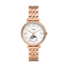 Load image into Gallery viewer, Jacqueline Sun Moon Multifunction Rose Gold-Tone Stainless Steel Watch
