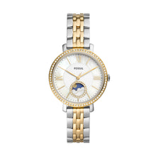 Load image into Gallery viewer, Jacqueline Sun Moon Multifunction Two-Tone Stainless Steel Watch
