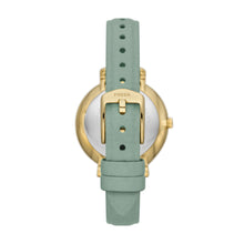 Load image into Gallery viewer, Jacqueline Sun Moon Multifunction Green Eco Leather Watch
