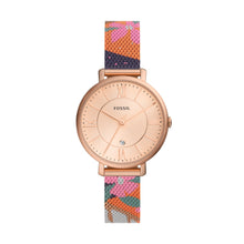 Load image into Gallery viewer, Jacqueline Three-Hand Date Rose Gold-Tone Stainless Steel Mesh Watch
