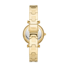 Load image into Gallery viewer, Carlie Three-Hand Gold-Tone Stainless Steel Watch and Card Case Box Set
