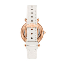 Load image into Gallery viewer, Carlie Two-Hand White Leather Watch
